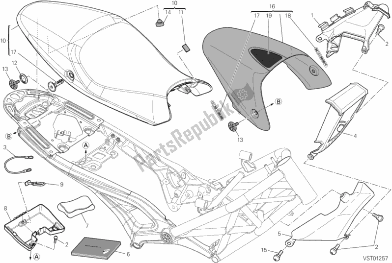 Wszystkie części do Siedzenie Ducati Monster 795 ABS Thai 2014